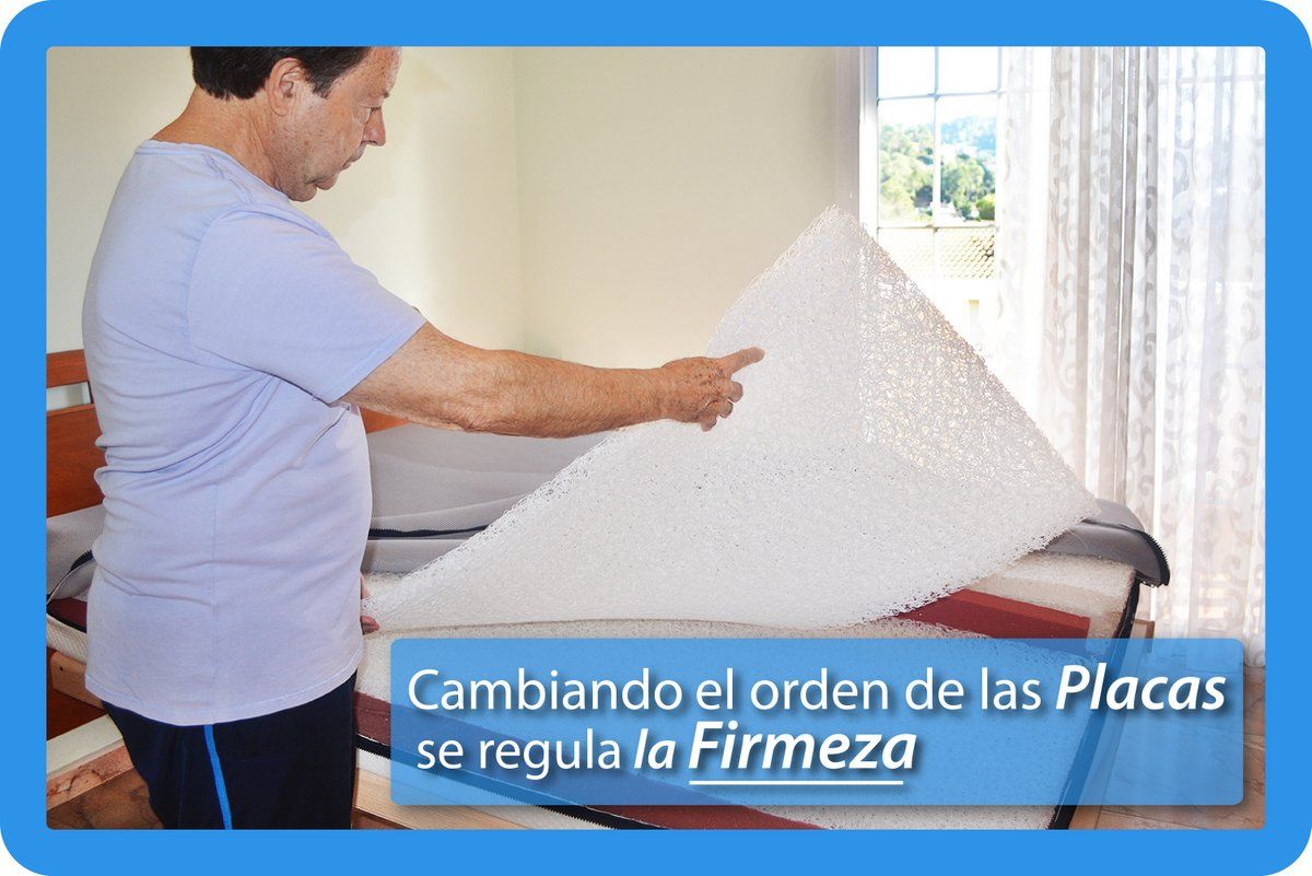 Regulando la firmeza colchón Dok hand