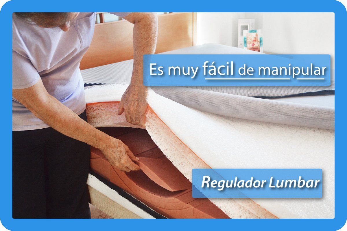 Regulando la forma lumbar, colchón Dok hand